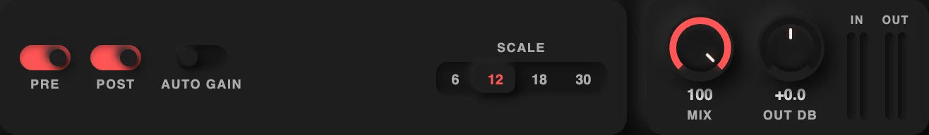 Master controls in one tidy strip