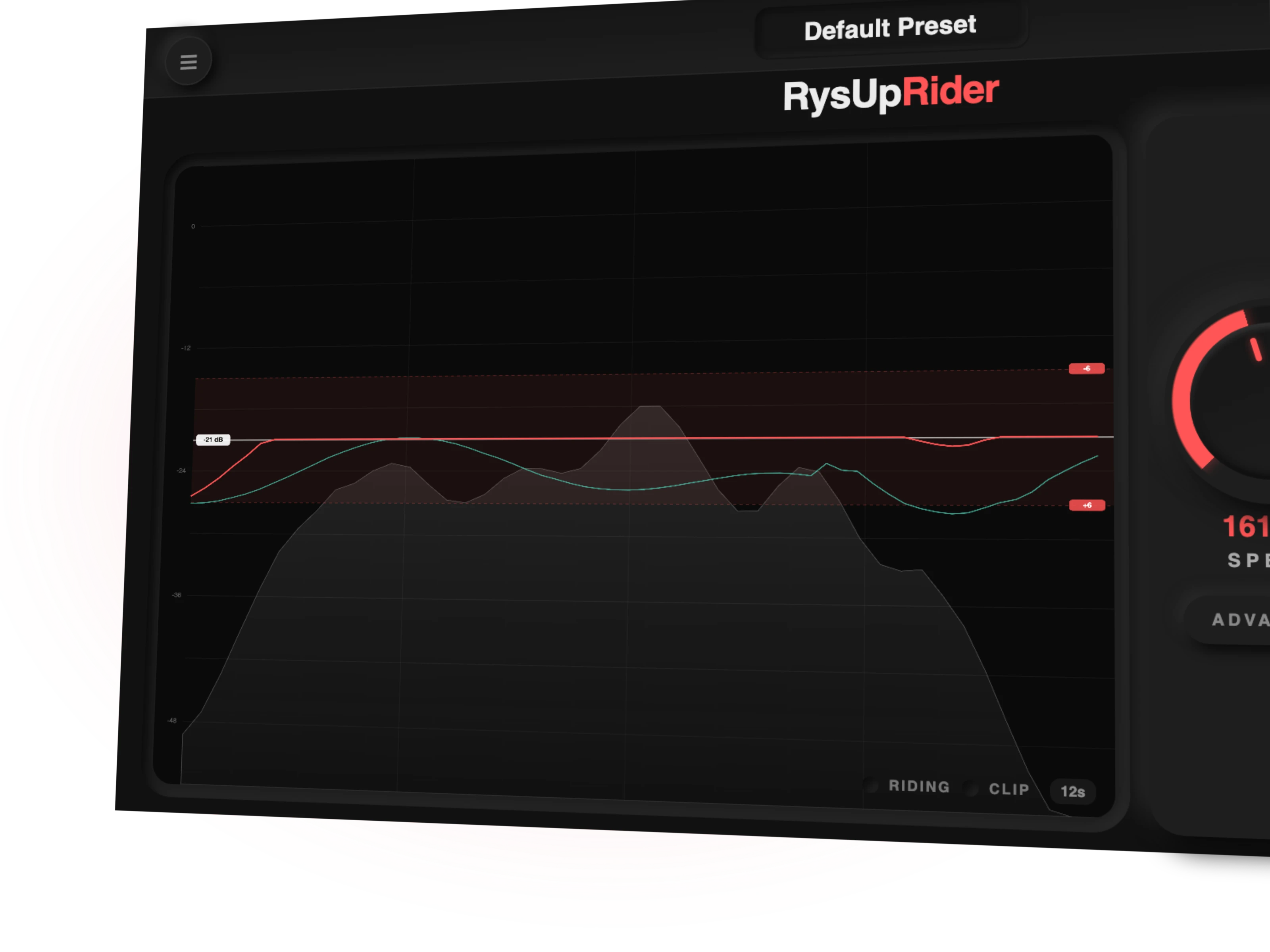 RysUpRider live vocal level and gain ride history