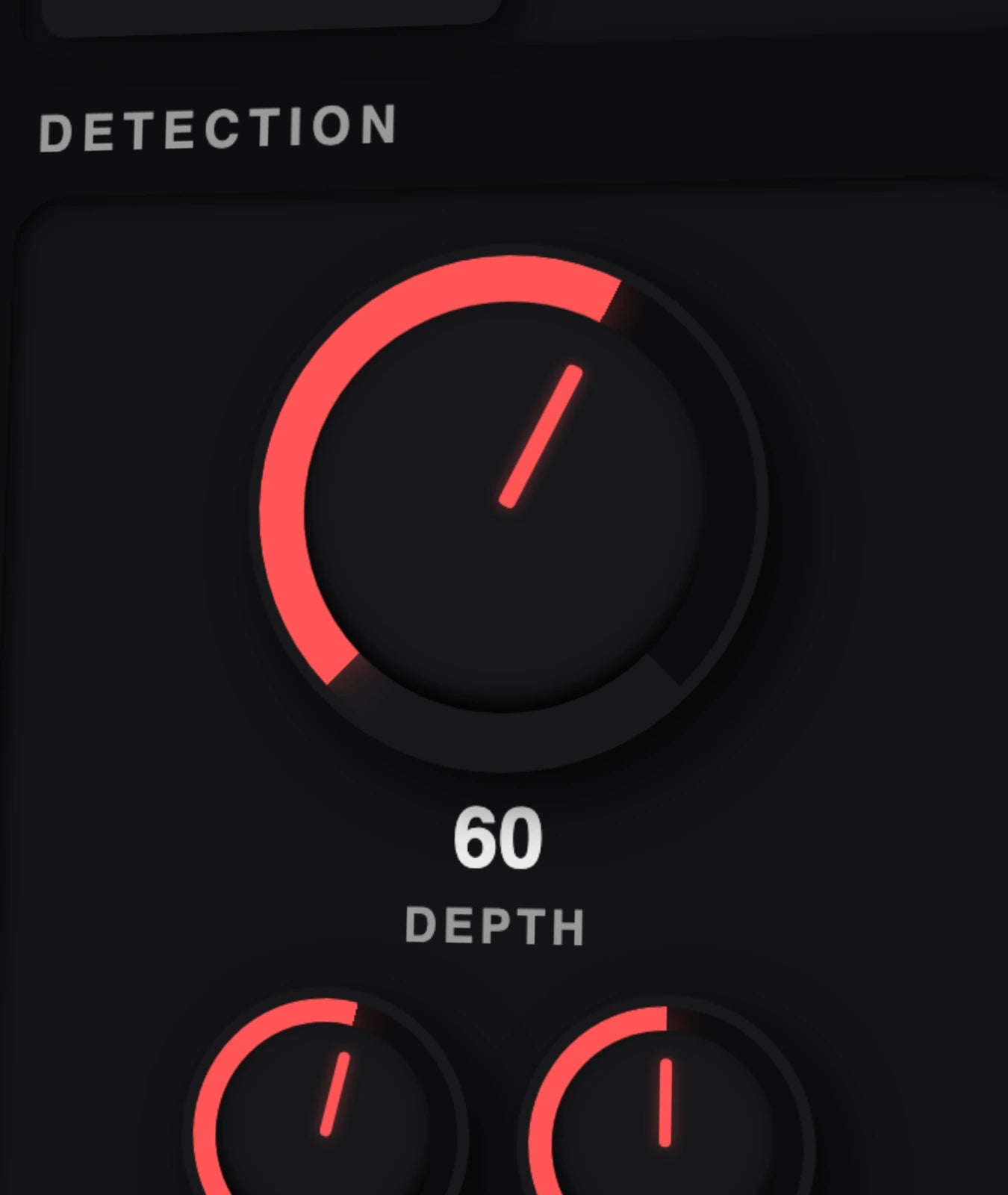 Depth, one knob