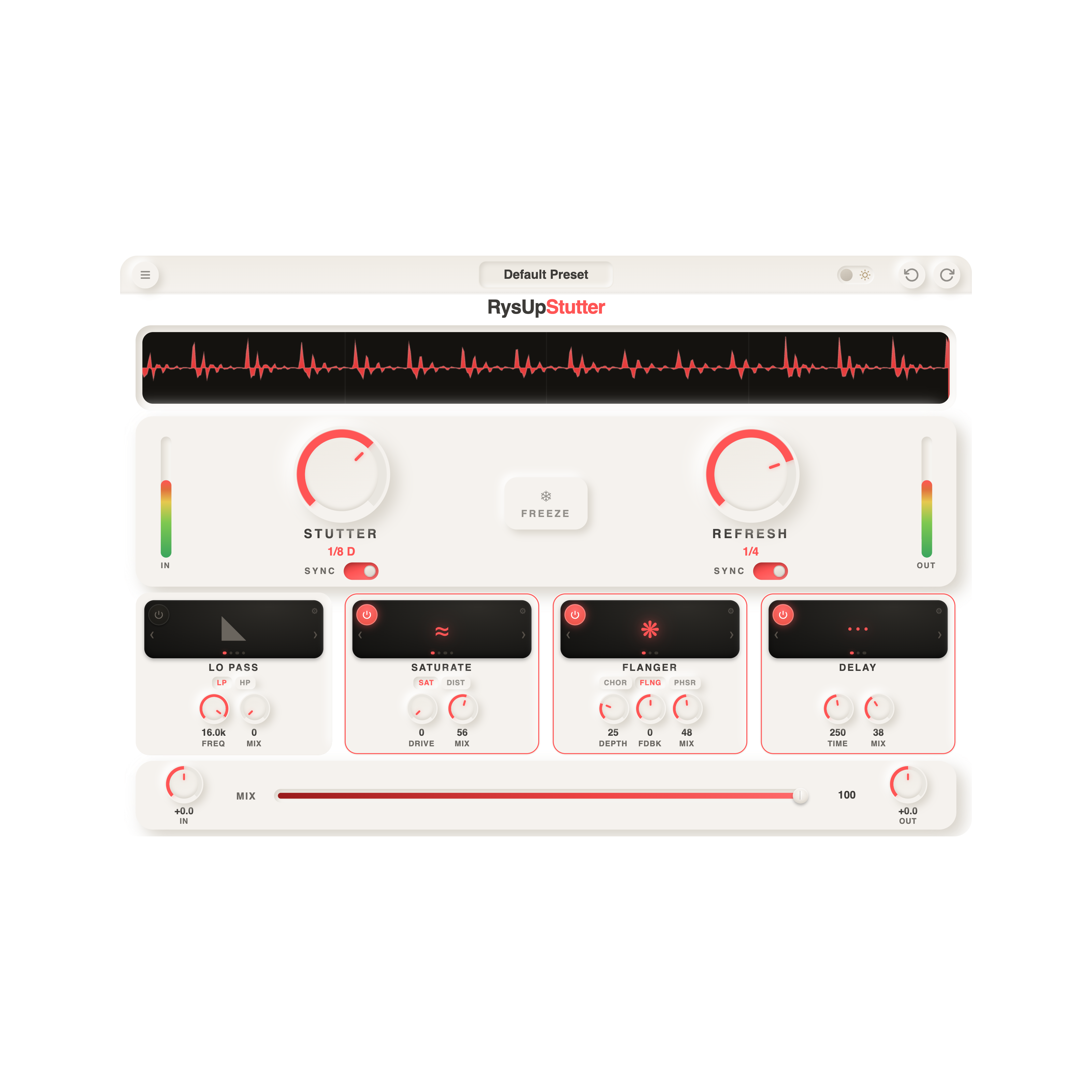RysUpStutter plugin interface