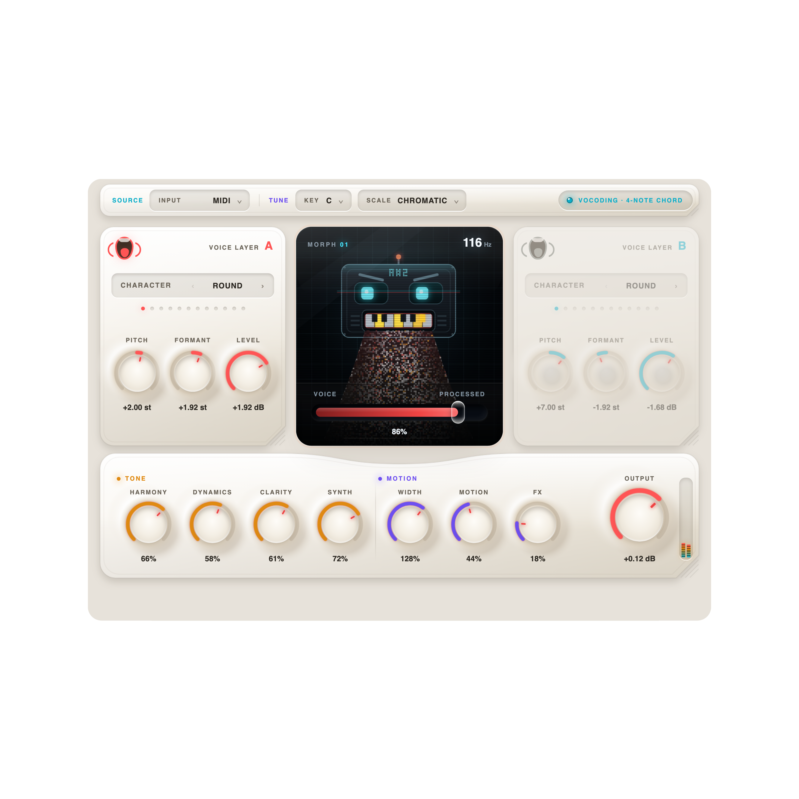 RysUpVocoder plugin interface
