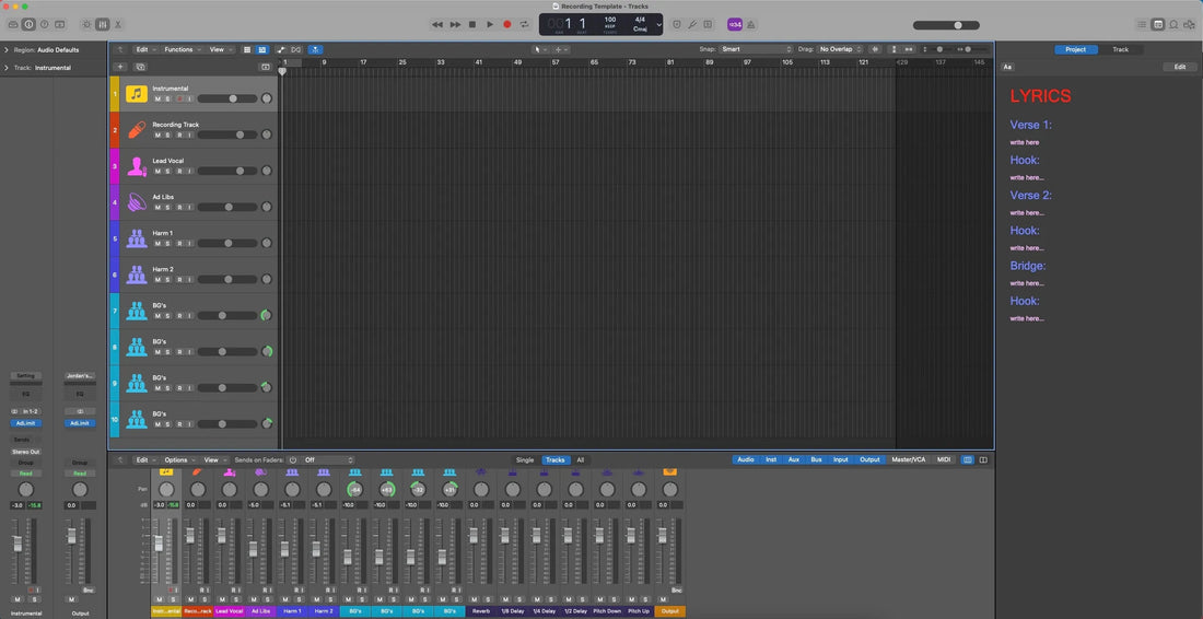 Rys Recording Template Product Image