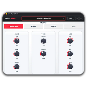 RysUpVerb Professional Audio Plugin Packaging - High Fidelity WebP