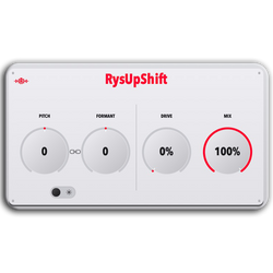 RysUpShift Vocal Pitch Shifter Plugin Interface