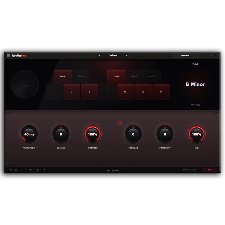 RysUpTune - Vocal Pitch Correction Plugin