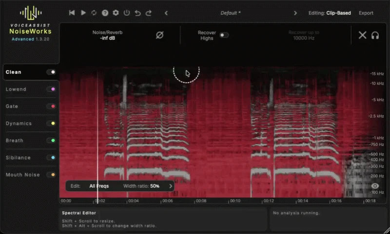 NoiseWorks VoiceAssist Advanced interface